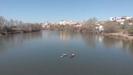 wit the kayak down the river