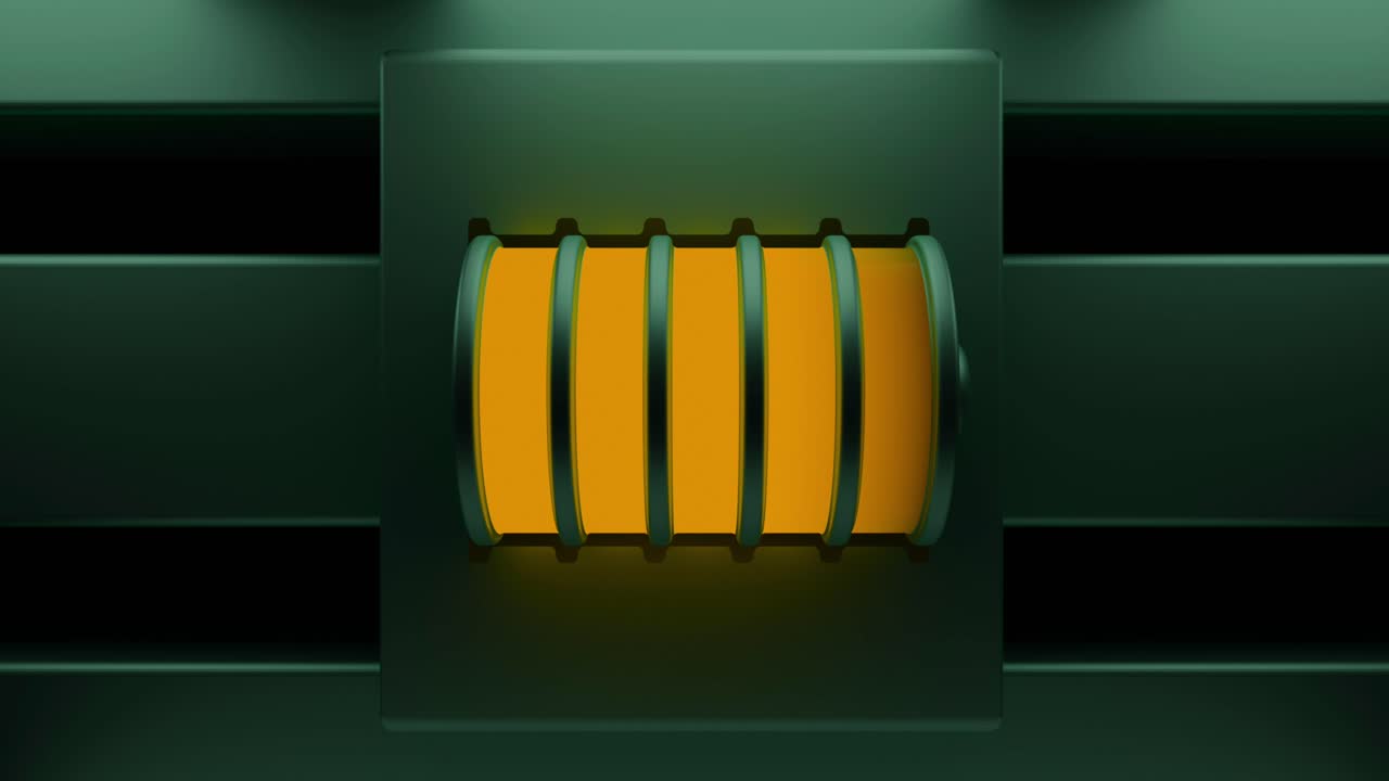 renderizado en 3d de un icono de batería