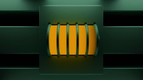 3d render of a battery icon