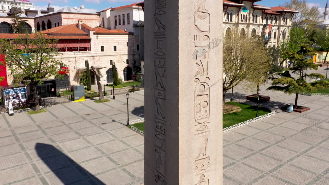 이스탄불 블루 모스크, 술탄 아흐메트 카미 (sultan ahmet cami) - 코로나19 코로나 방역 기간 동안의 공중 영상