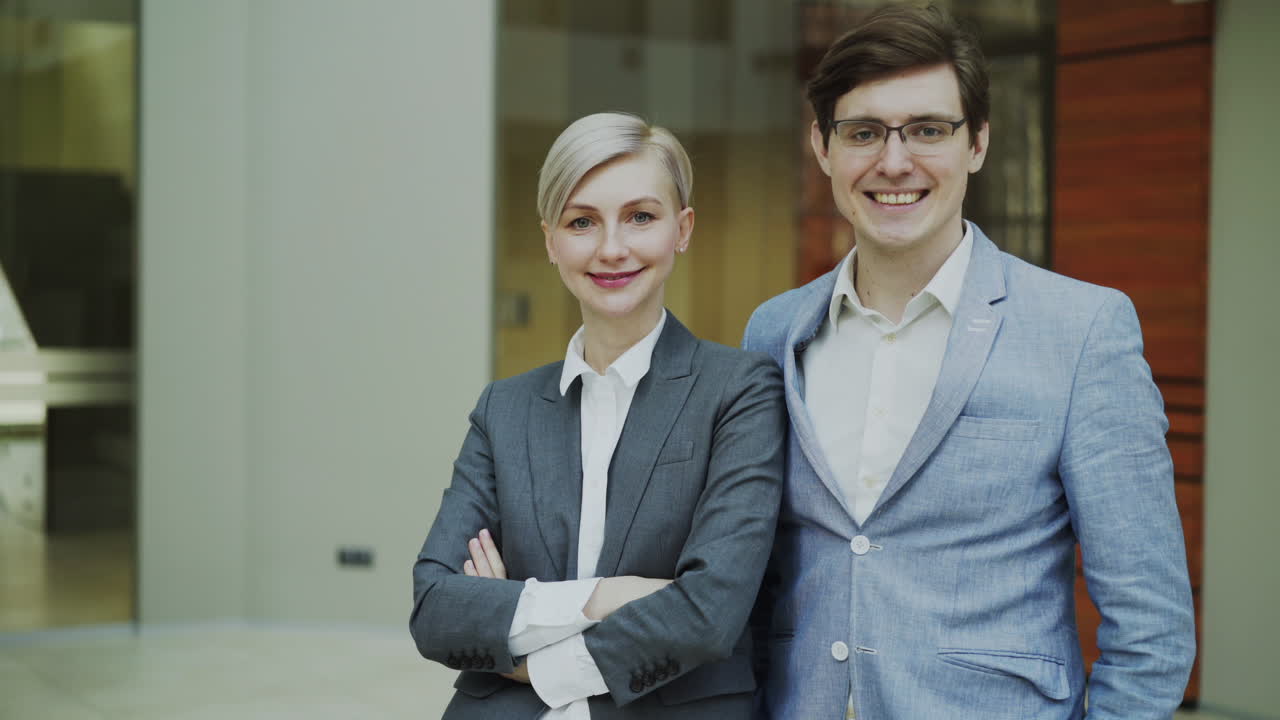 retrato de sus colegas de negocios