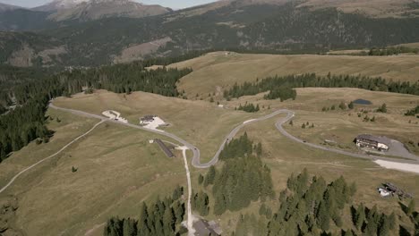 drone footage over dolomites in italy-4