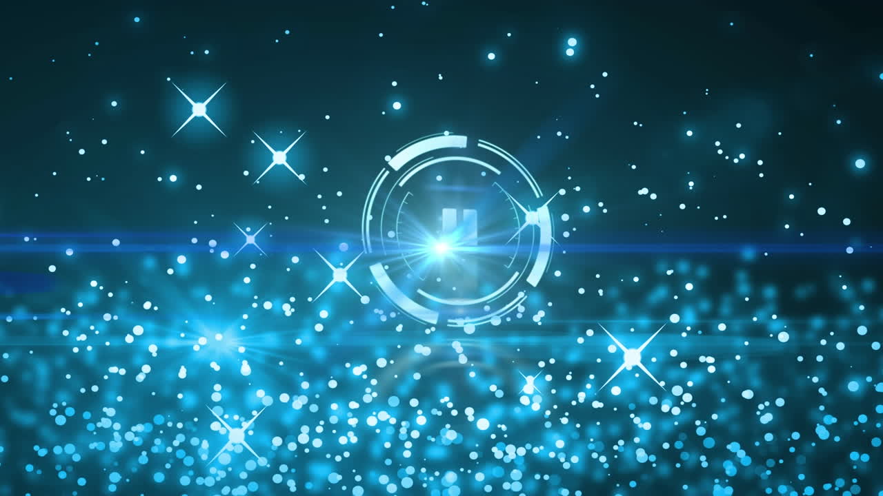 검은 바탕에 스 ⁇  스캐닝 위의 빛 반점의 애니메이션