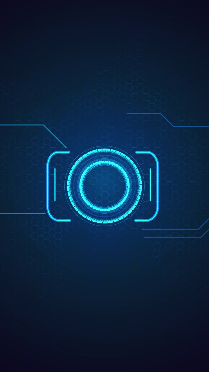 interfaz de tecnología futurista abstracta