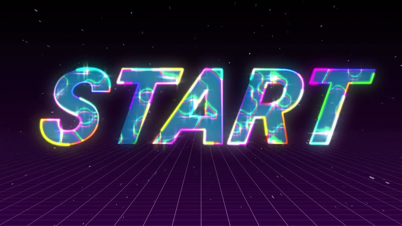 animación de la lucha en el espacio abstracto digital