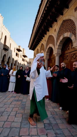 religious ceremony at a mosque