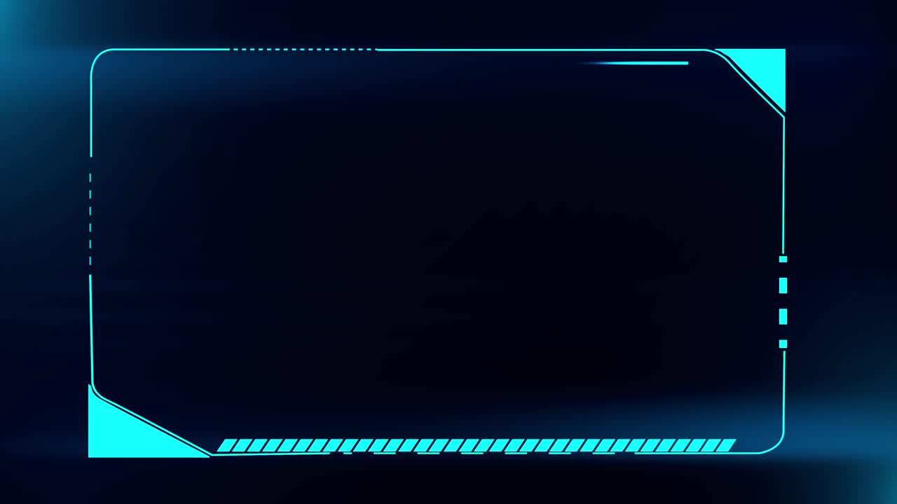 Futuristic cyber frame and technology concept video overlay frame hud element hud viewfinder