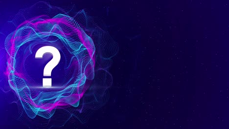 question mark search support quiz help digital concept futuristic problem solution confusion