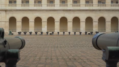 les invalides is a large complex of multiple buildings and a remarkable 17 different courtyards