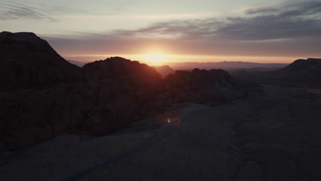 sunrise over red rock canyon national conservation area