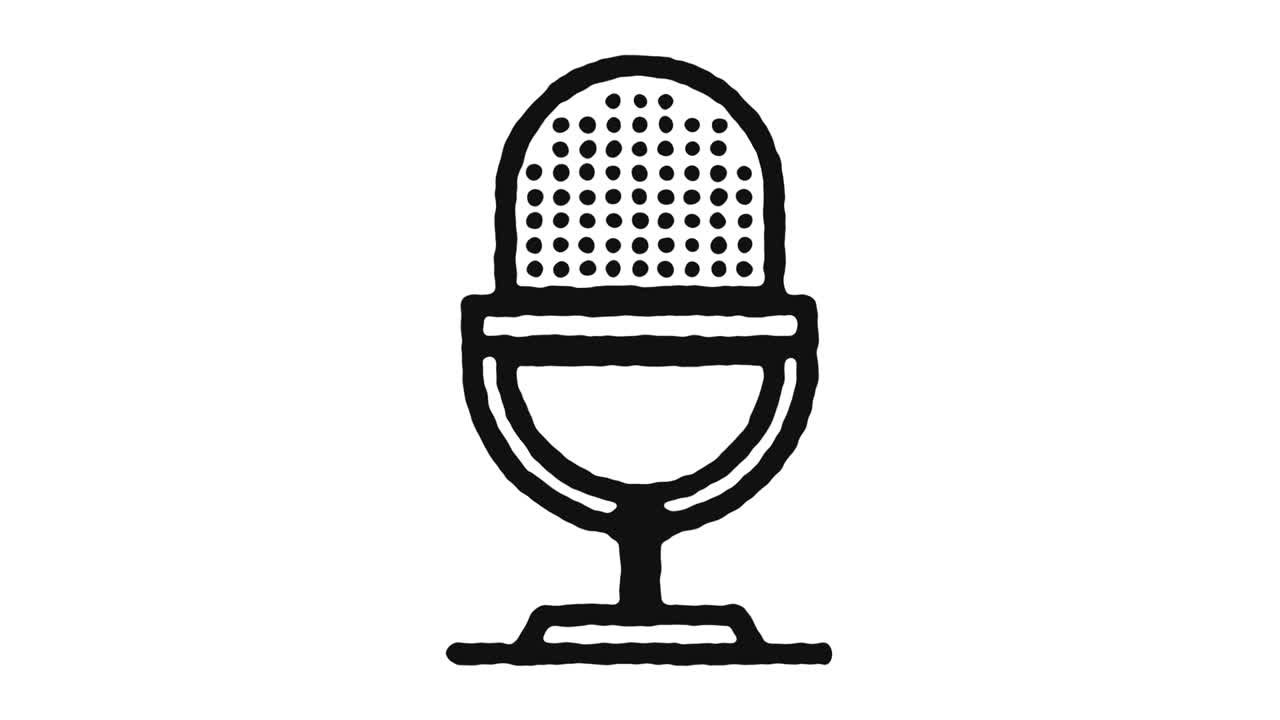 앨범 레코드 아이콘 애니메이션 영상 및 알파 채널