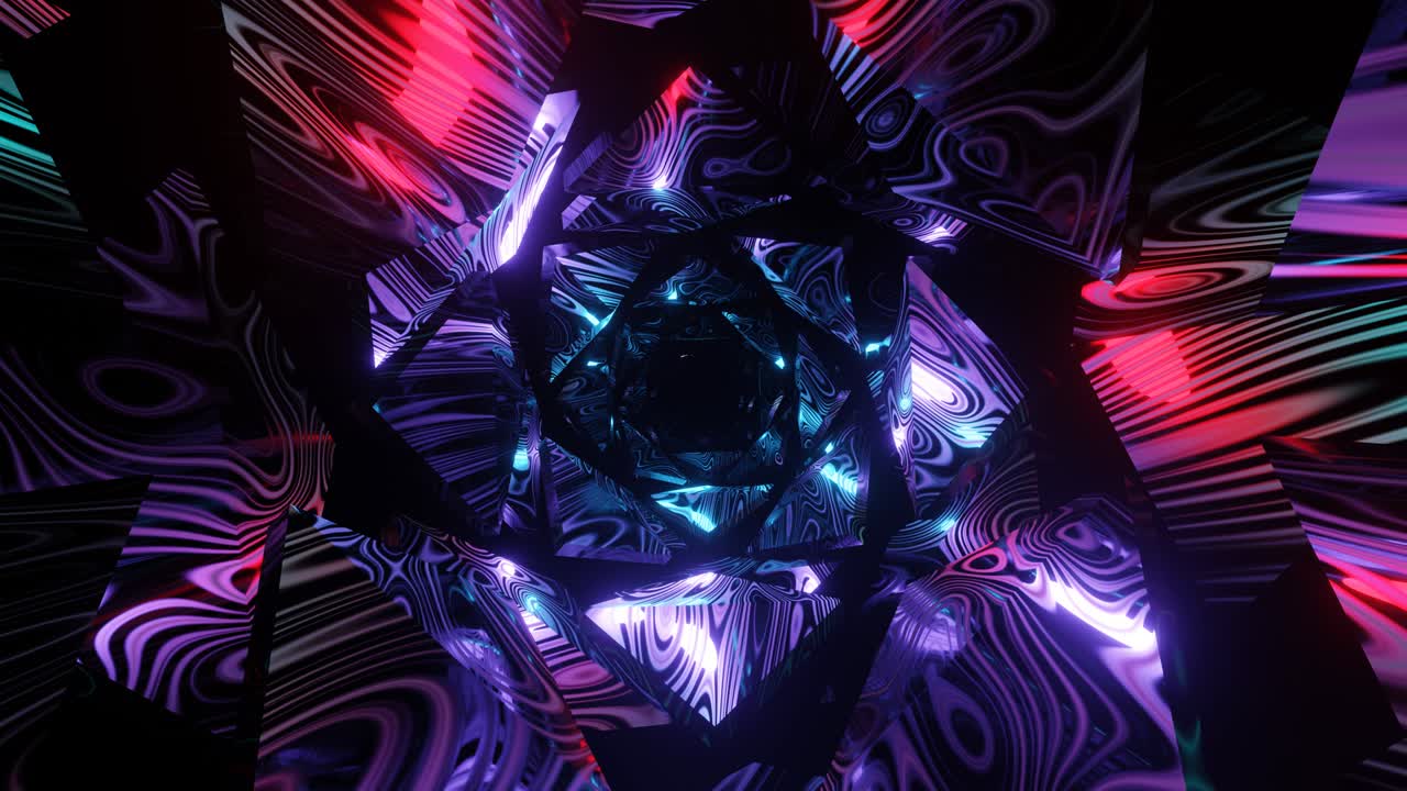 el bucle vj es un brillante y fantástico túnel sin fin.