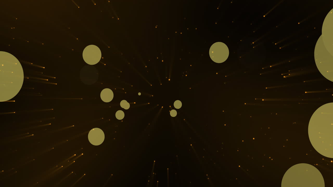 검은 바탕에 있는 밝은 반점의 애니메이션