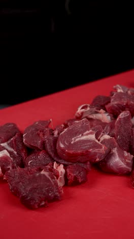 chopped raw beef