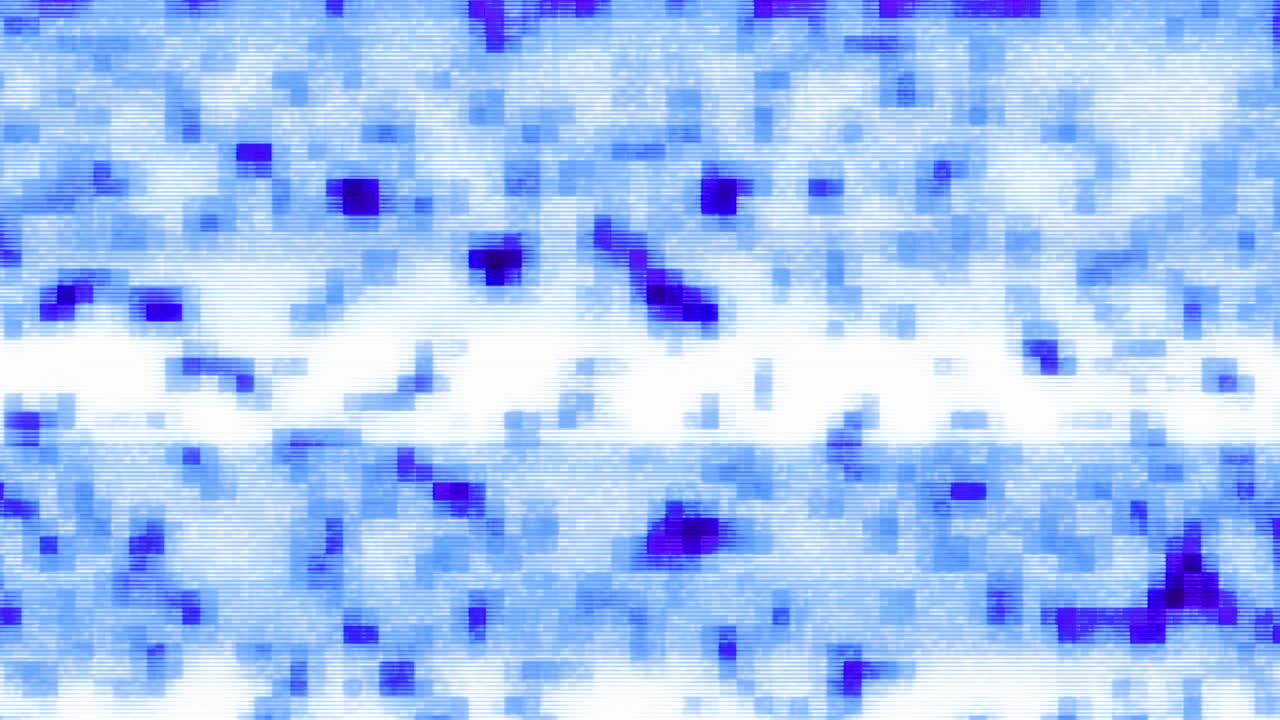 Rumore glitch digitale astratto e motivo pixelato.