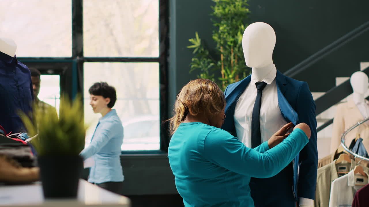 el cliente está buscando un traje formal.