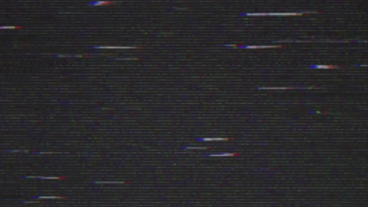 Sfondo con Effetto Neve TV VHS Retrò e Rumore Glitch.