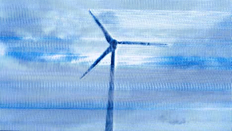 glitch texture analog noise windmill. animation