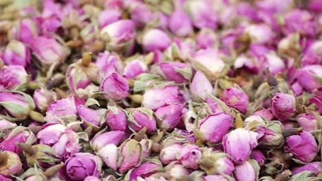 dried pink rose buds