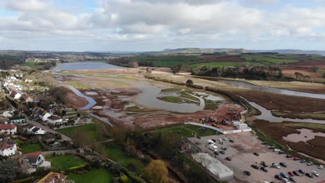 Parkplatz-Neben-Dem-Naturschutzgebiet-Otter-Estuary-Und-Budleigh-Salterton-Beach