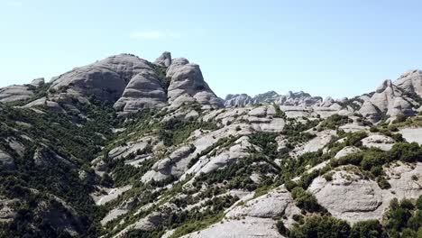 vista aérea das montanhas de montserrat, perto de barcelona, catalunha, espanha, europa