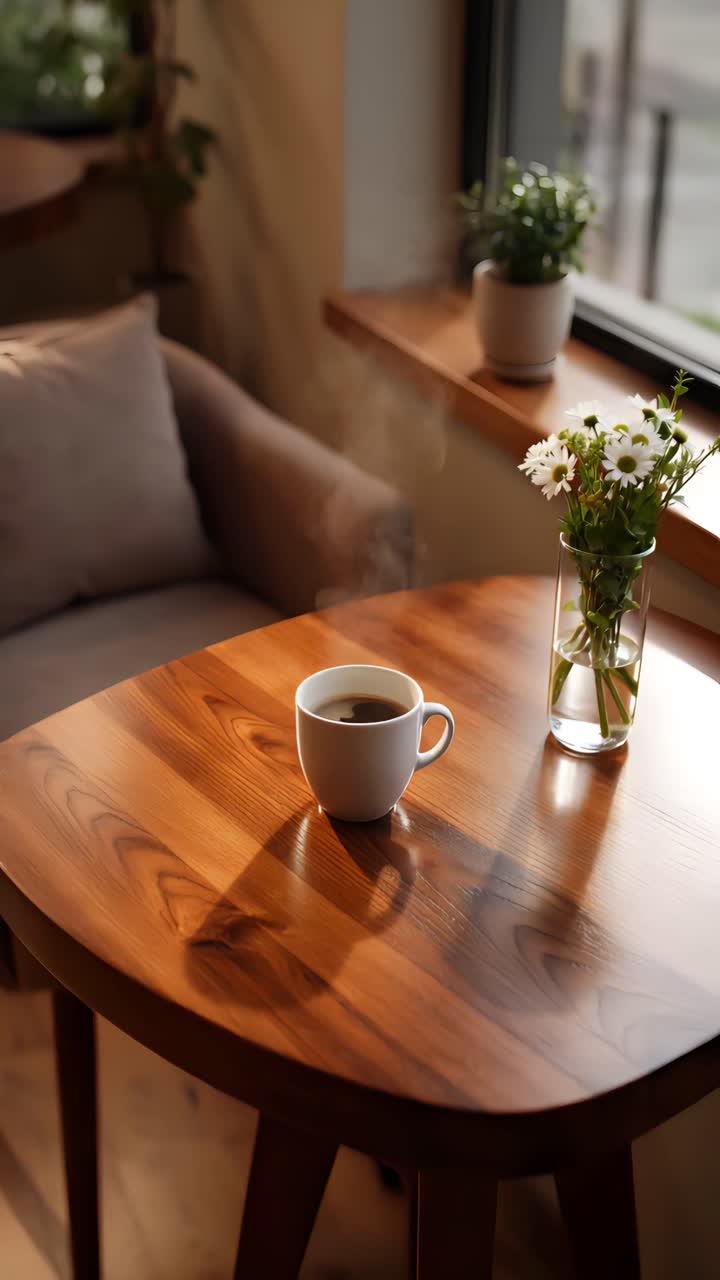 Aesthetic Cafe Interior Cozy Ambience 4K
