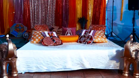 A-couch-prepared-for-a-traditional-wedding-ceremony