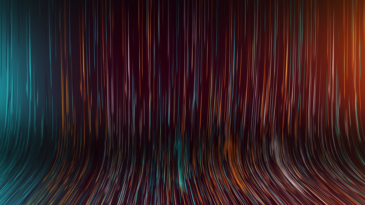 Loop video bg. Abstract colourful background with bright neon rays and glowing lines.