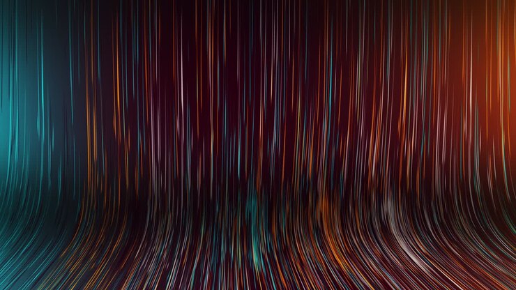 Loop video bg. Abstract colourful background with bright neon rays and glowing lines.