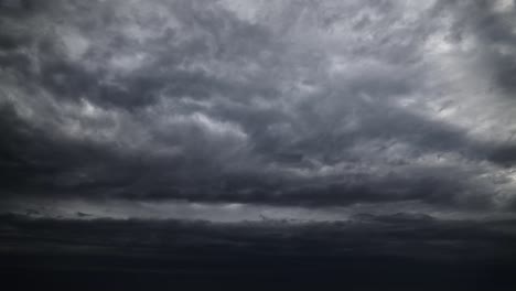time lapse of a dark dramatic stormy sky
