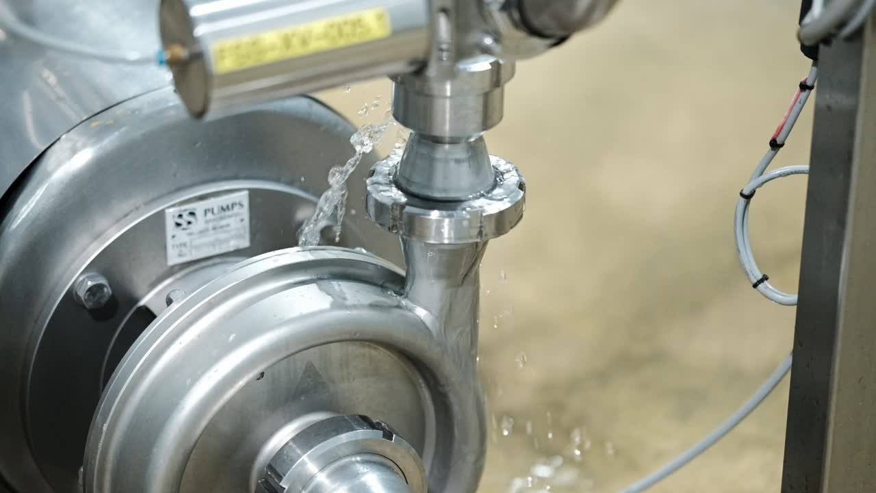 A water leak on an engineering system