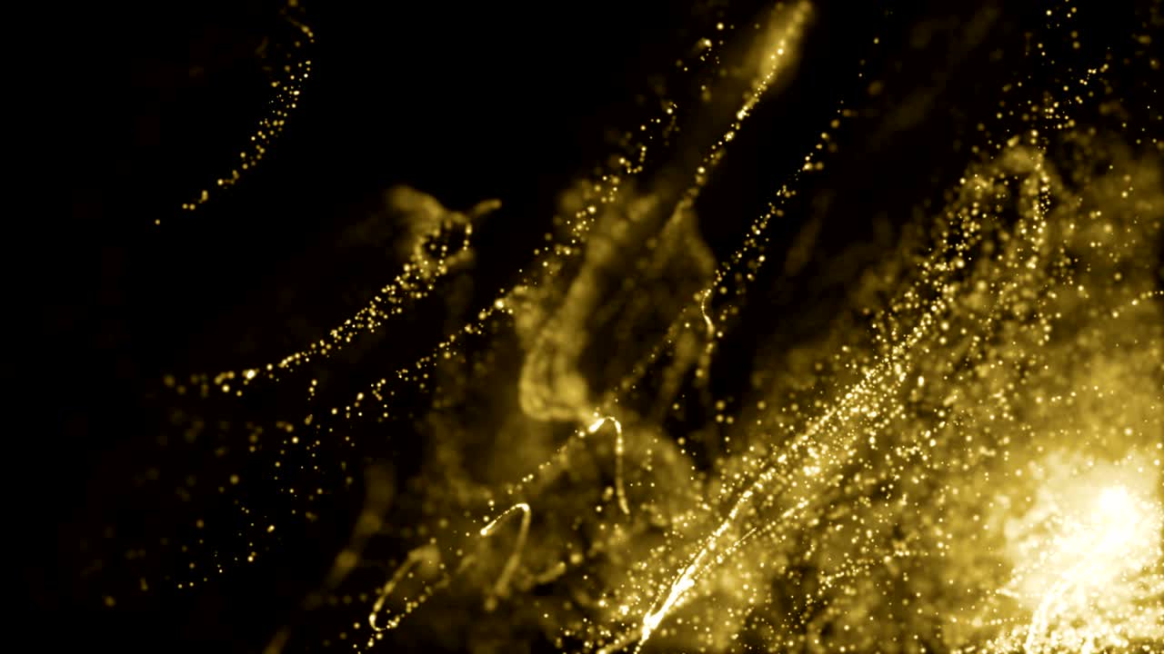 입자 금 반이는 보케상 먼지 추상적인 배경 루프