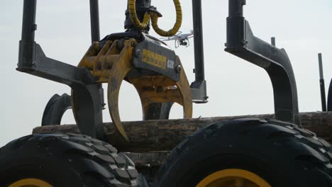 logging equipment with logs