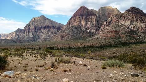 Red-Rock-Canyon-National-Conservation-Area,-Schwenk-Nach-Westen