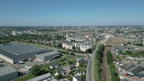 laval industrial area, mayenne in france