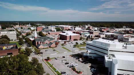 Rocky-Mount-North-Carolina,-Rocky-Mount-NC-Aerial-of-Skyline