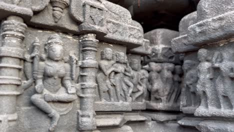 exquisite ancient stone carvings on ambernath shiv temple, hindu heritage art