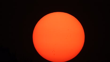 puesta de sol en primer plano