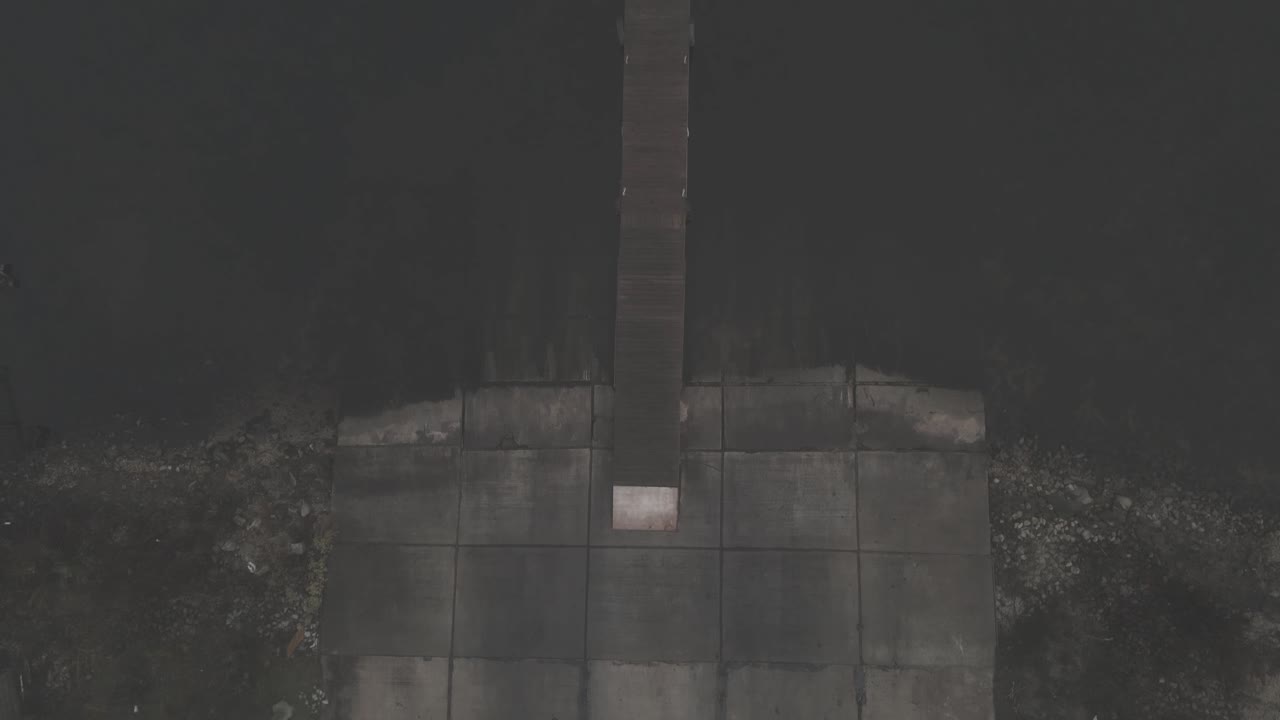 с высоты птичьего полета над лодочной станцией