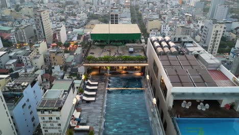 stunning rooftop pool at mt safi hotel in ho chi minh city