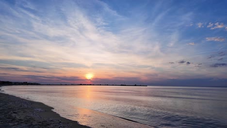 sunset golden hour thessaloniki beach greece beach nature relaxation sun reflection
