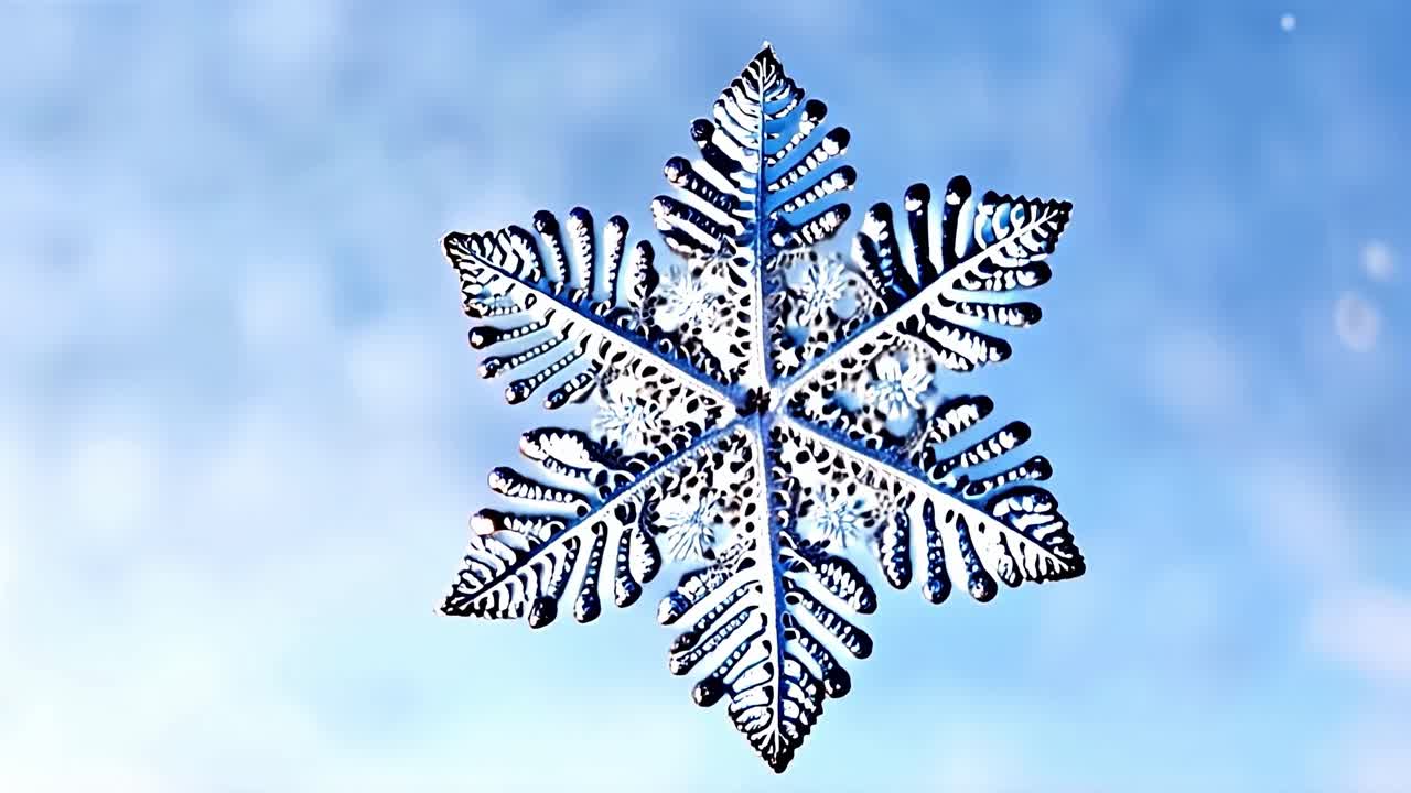 detalle impresionante del copo de nieve