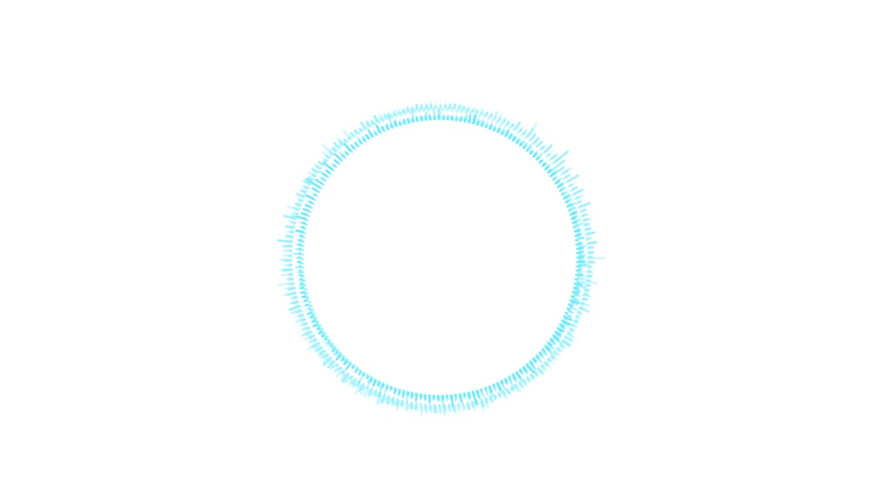 circular gráfica de líneas de baile de fondo de movimiento abstracto adecuada para su uso en un video musical de audio. canal alfa mate