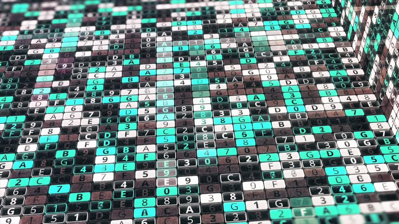 Abstract Digital Matrix Background