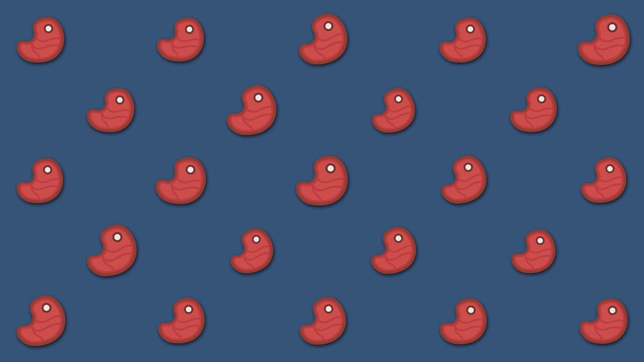 patrón de carne roja