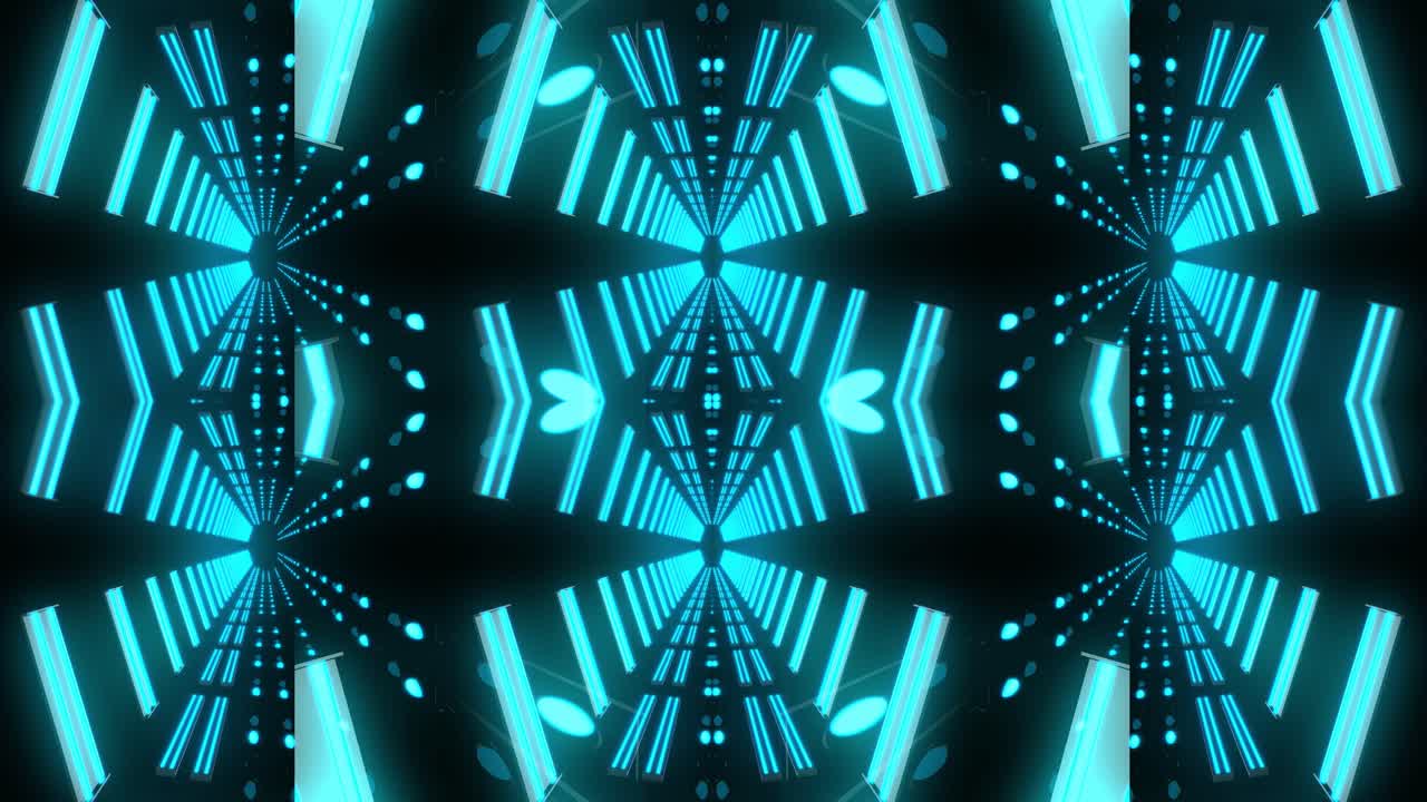 Neon Tunnel Visual Effect