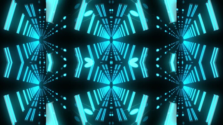 Neon Tunnel Visual Effect