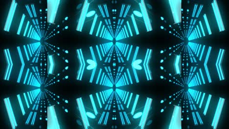 neon tunnel visual effect