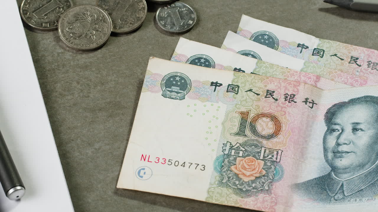 Chinese Yuan Currency and Coins