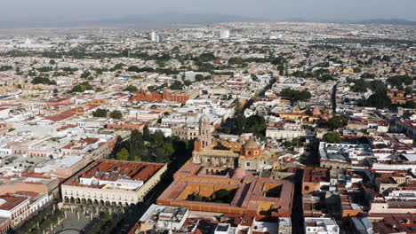 historic center of the city of queretaro, aerial shot